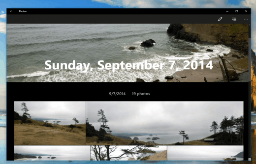Windows 10 Foto App